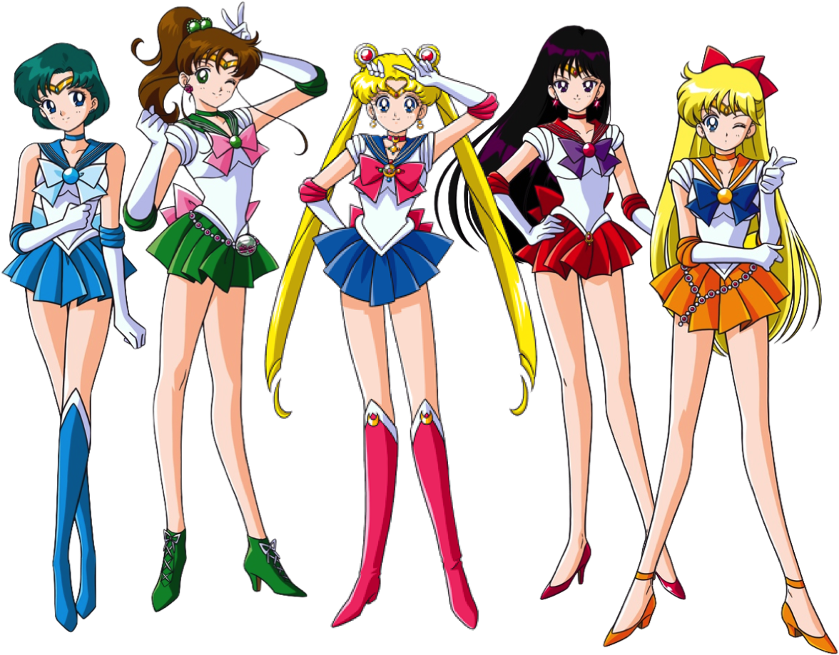 Sailor Moon Crystal Style - Sailor Moon Squad Clipart (1176x919), Png Download