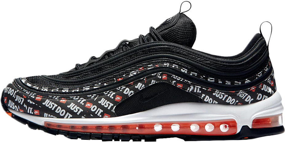 Nike Air Max 97 “just Do It” Pack Black - Air Max 97 Just Do It Black Clipart (1000x563), Png Download