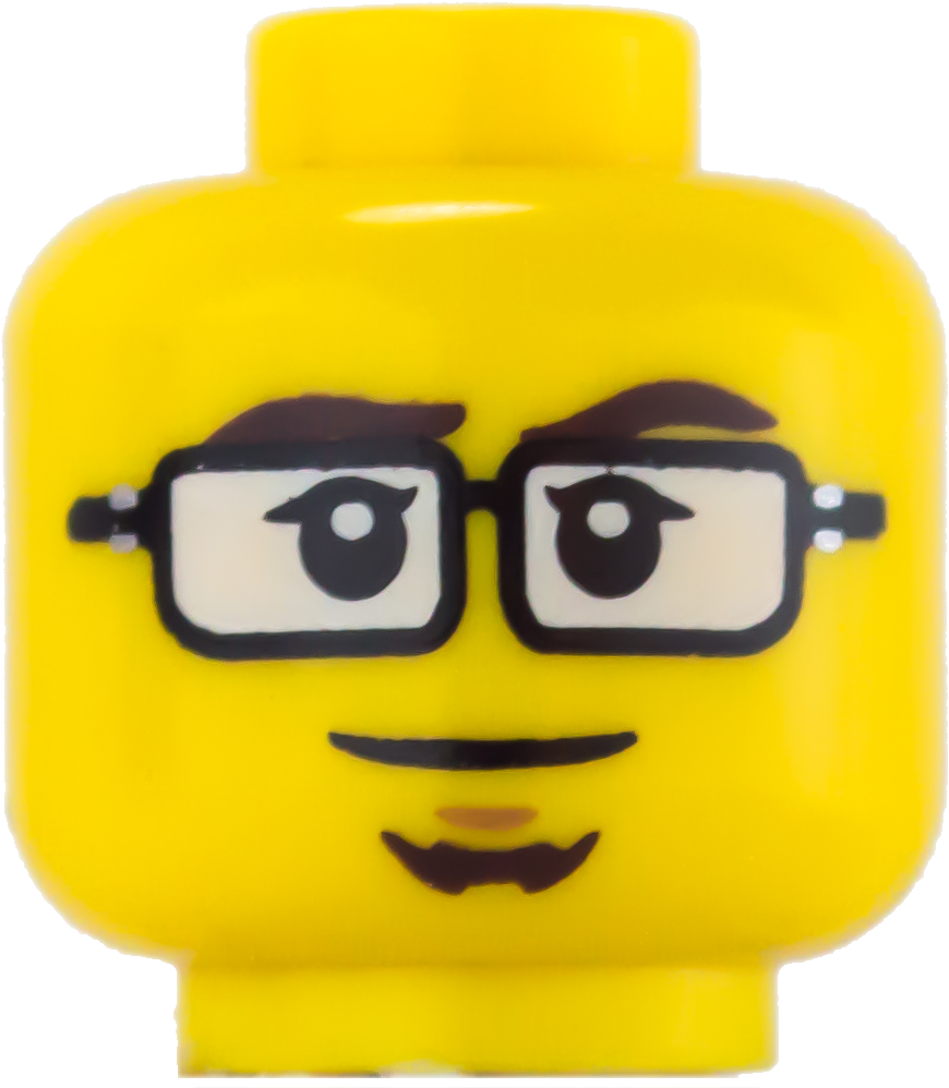 Female Lego Head Glasses Clipart (997x997), Png Download