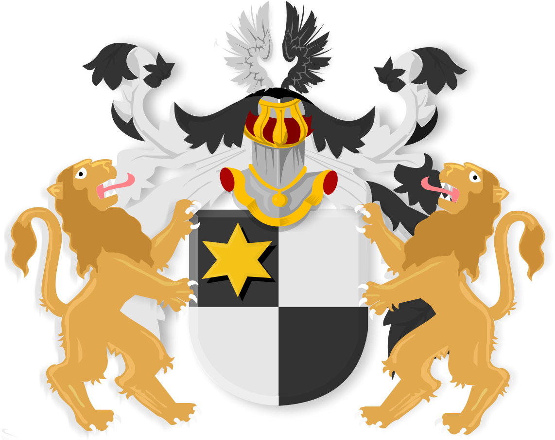 Wapen Willem 1458 En Evert Van Den Walle Willemsz - Crest Clipart (1280x905), Png Download
