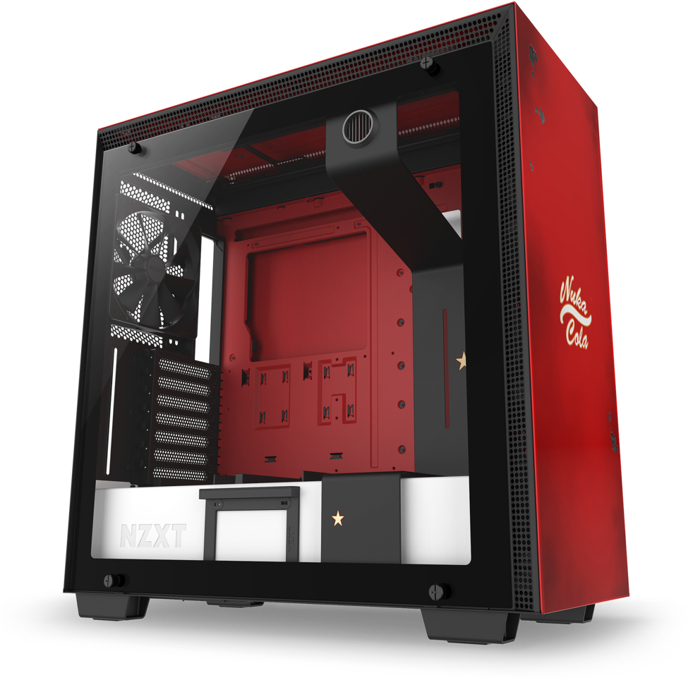 Nzxt H700 Limited Edition Nuka-cola Computer Case - Limited Edition Pc Case Clipart (1000x1000), Png Download