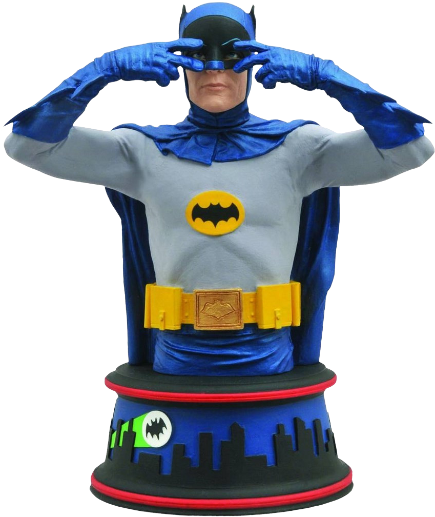 1966 Batusi Dance Batman 6” Bust - Batman 1966 Bust Clipart (861x1017), Png Download