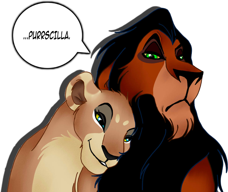 Scar X Zahara - Cartoon Clipart (800x650), Png Download