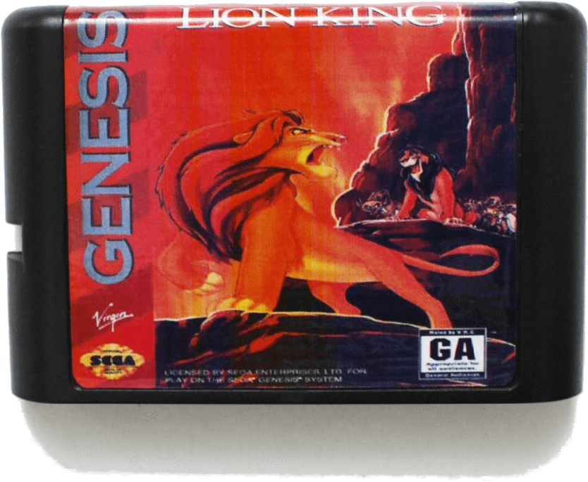Stock Photo - Lion King Sega Genesis Cartridge Clipart (1000x1000), Png Download