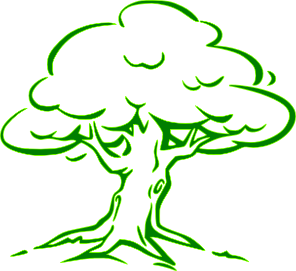 Tree Png - Easy Oak Tree Drawing Clipart (600x548), Png Download