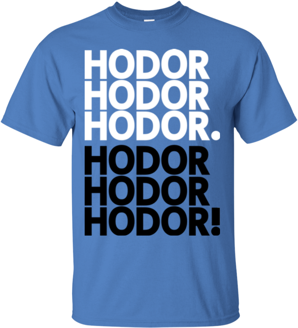 Get Over It Hodor T-shirt - Hodor Shirt Clipart (1039x1143), Png Download