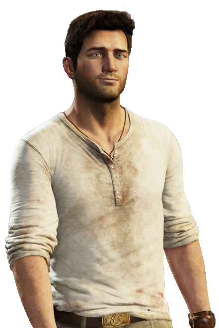 Nathan Drake Uncharted Transparent Background Png - Nathan Drake Shirt Style Clipart (518x674), Png Download
