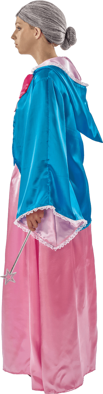 Adult Magical Fairy Godmother Fancy Dress Costume - Velvet Clipart (800x1268), Png Download