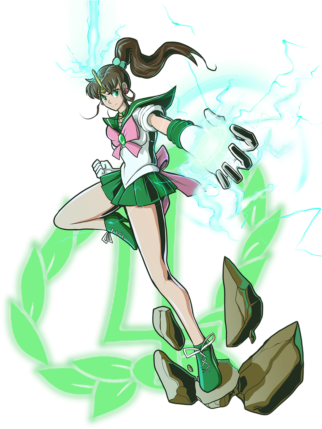 Bishoujou Senshi Sailor Jupiter - Cartoon Clipart (1035x1380), Png Download