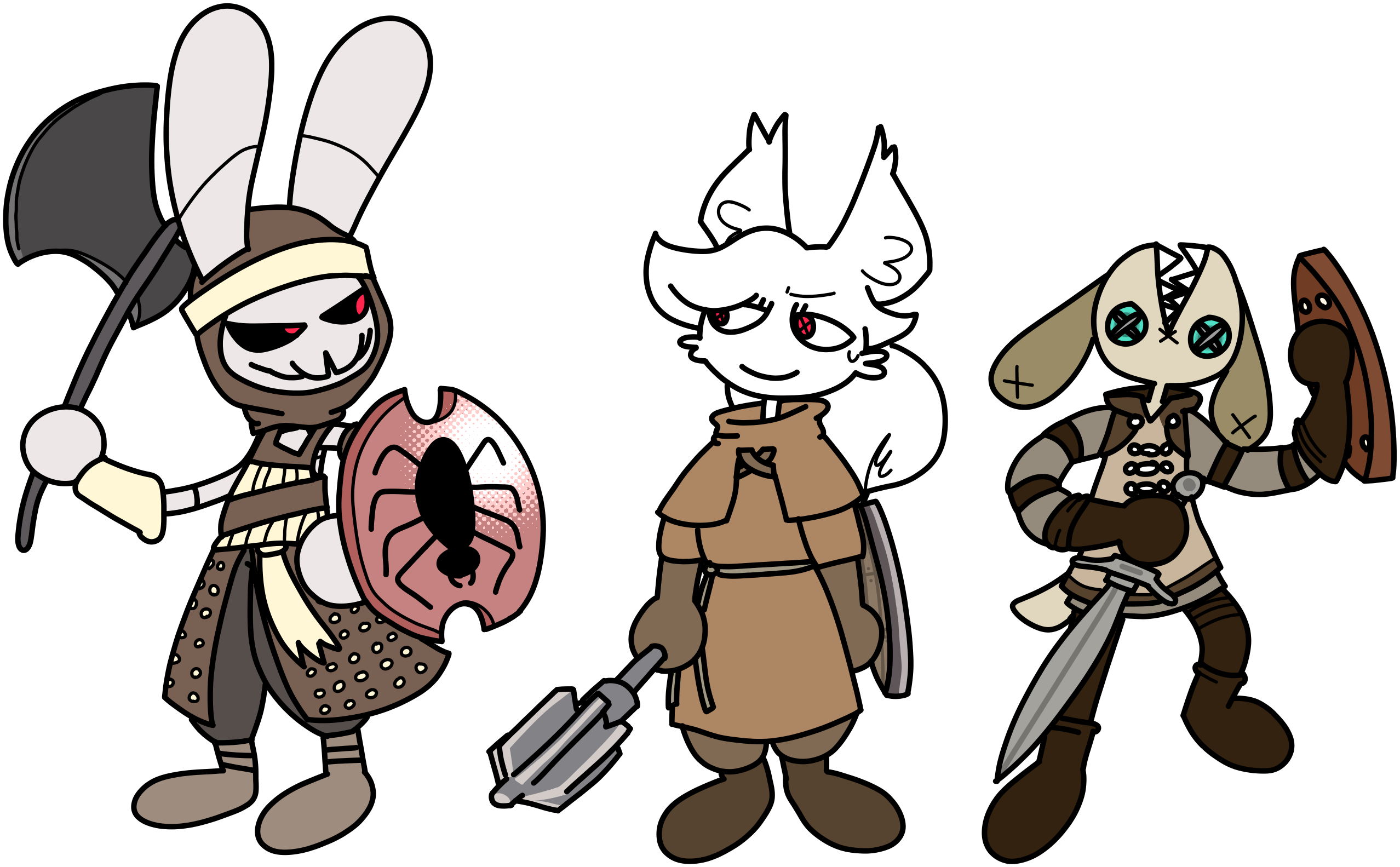 Gear For The Undead - Cartoon Clipart (2556x1583), Png Download