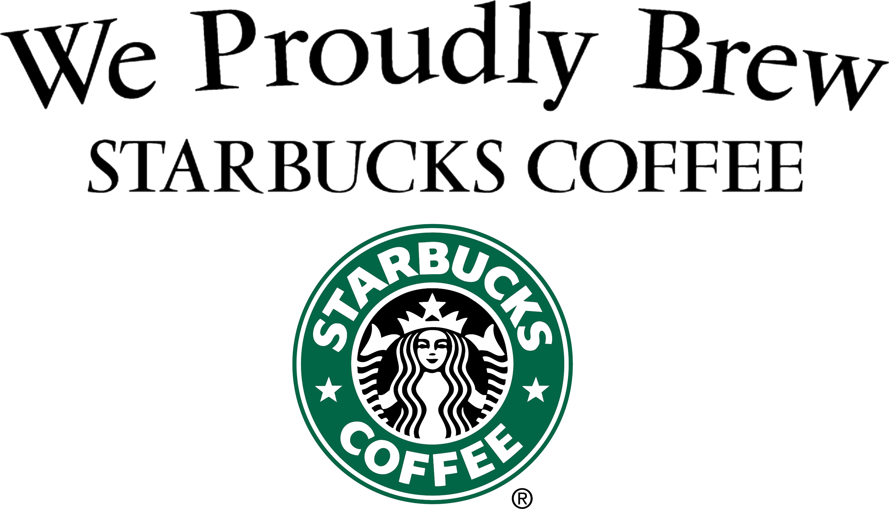 Food & Drink Sentinel - Proudly Brew Starbucks Clipart (2909x1667), Png Download