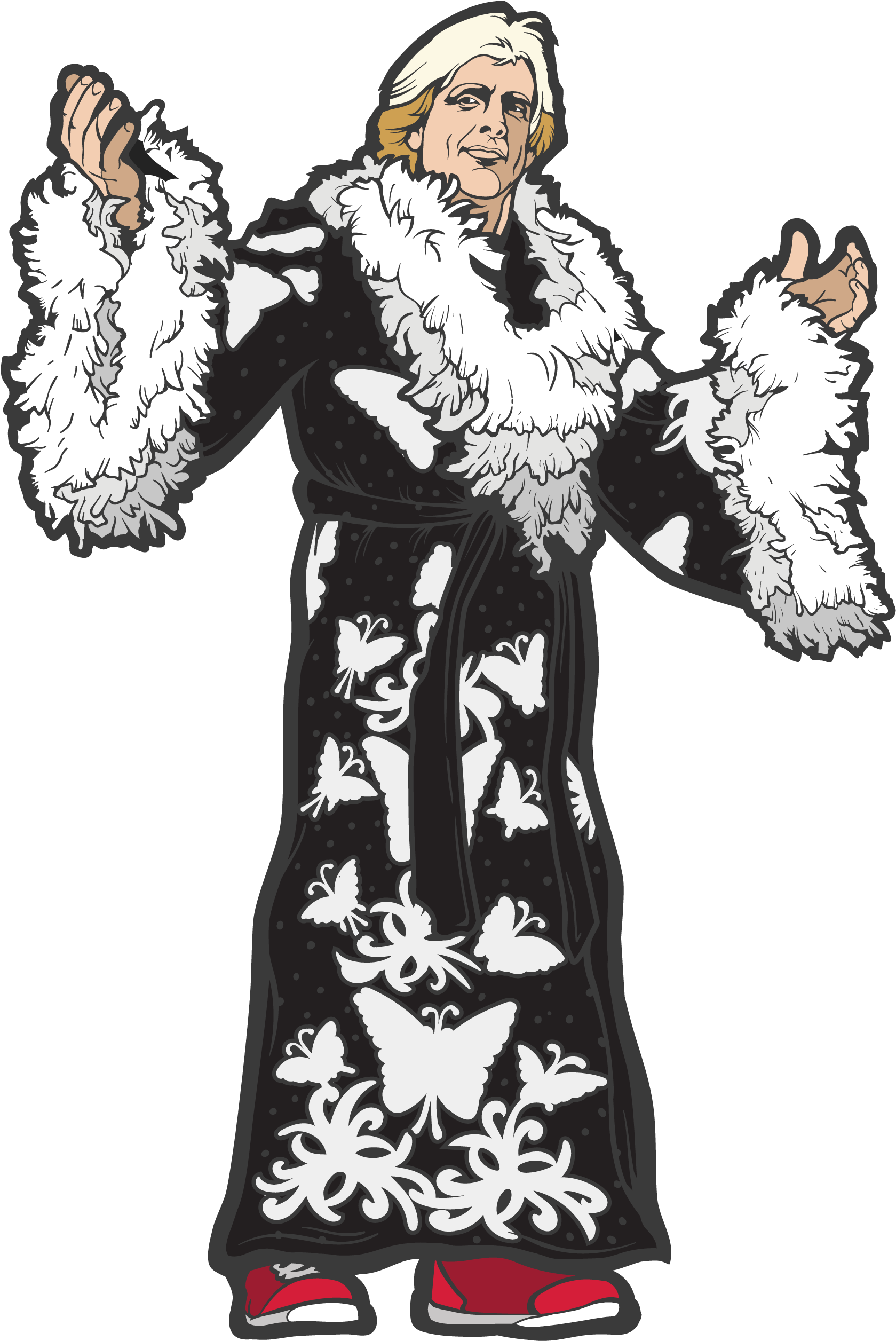 Nature Boy Ric Flair Ric Flair Silhouette Clipart Large Size Png