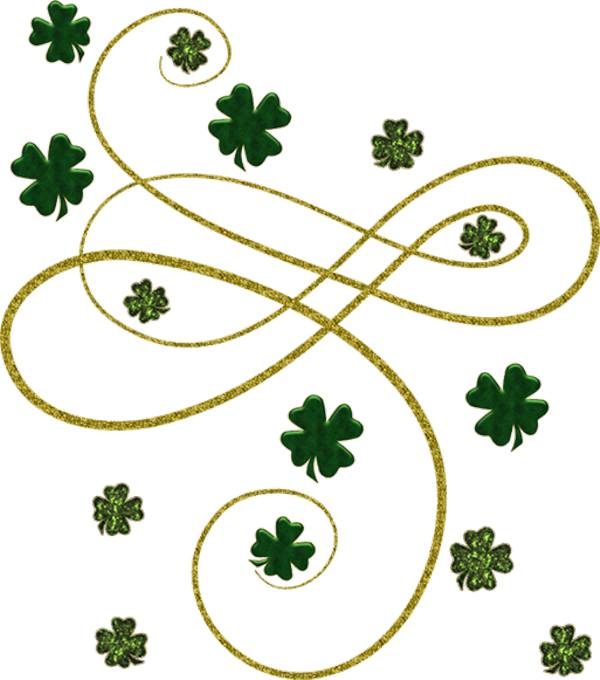 Irish People Day Shamrock Paper Saint Leprechaun Clipart - Red Shamrock - Png Download (600x680), Png Download