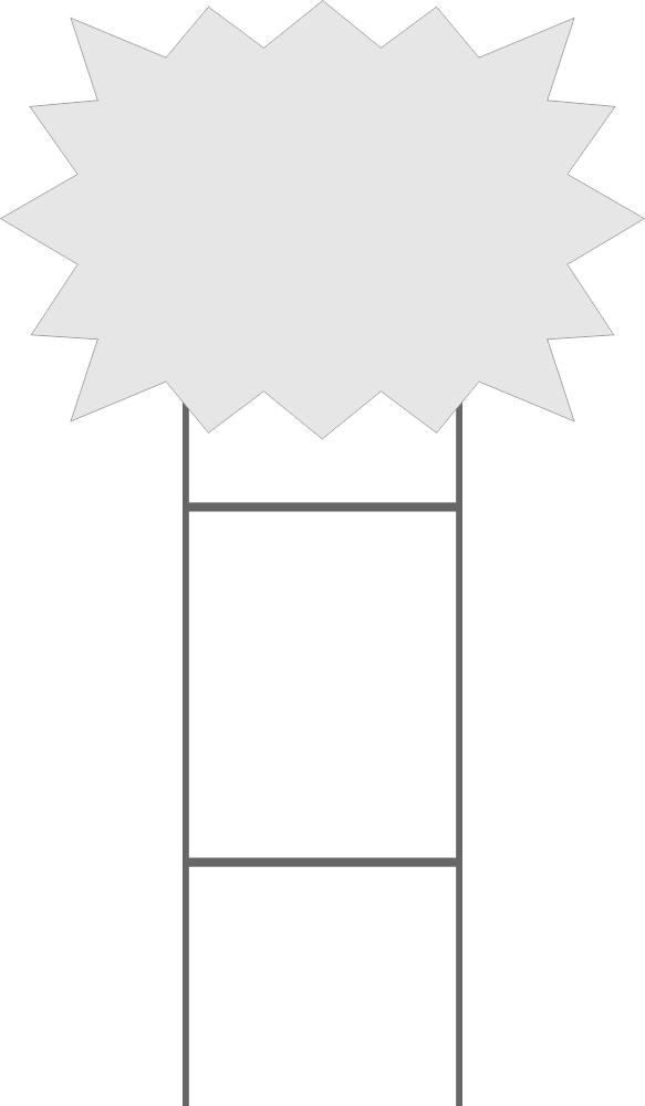 Blank Sign Png - Line Art Clipart (583x1000), Png Download