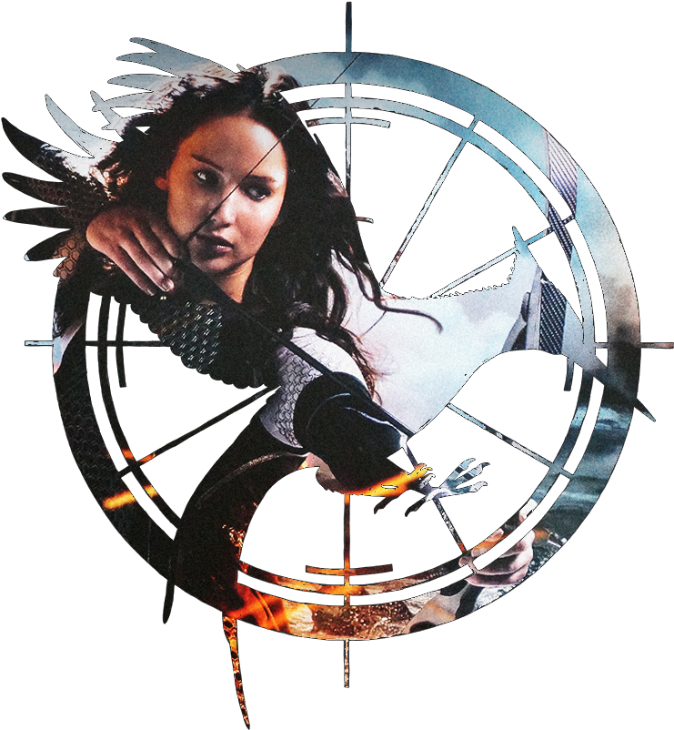 55 Images About Katniss Everdeen On We Heart It - Mockingjay In Catching Fire Clipart (776x1058), Png Download