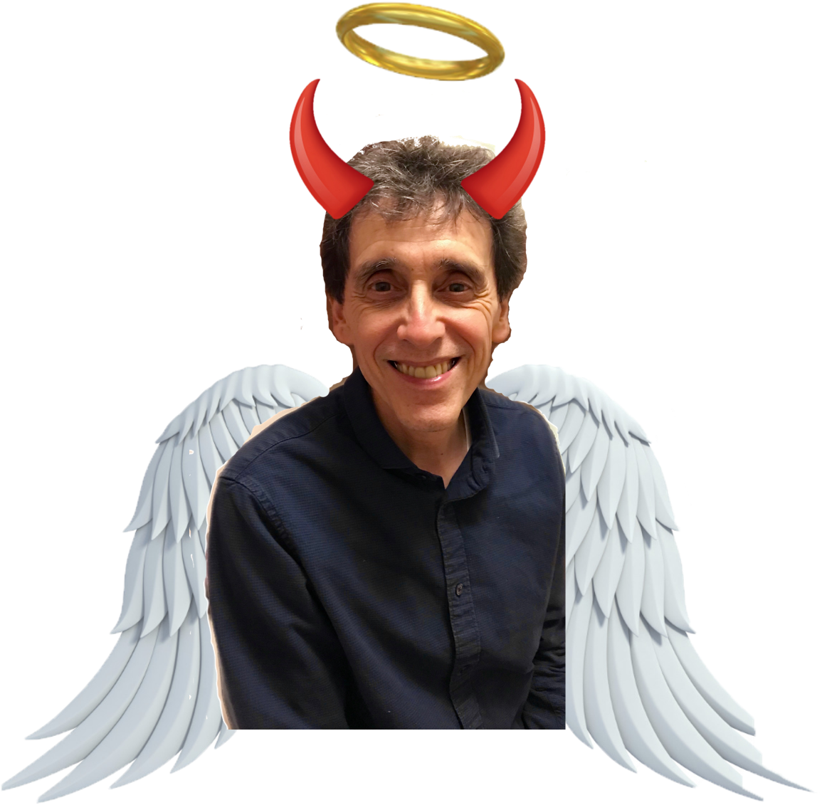 “all Human Beings Are Commingled Out Of Good And Evil - Angel Wings And Halo Png Clipart (1173x1189), Png Download