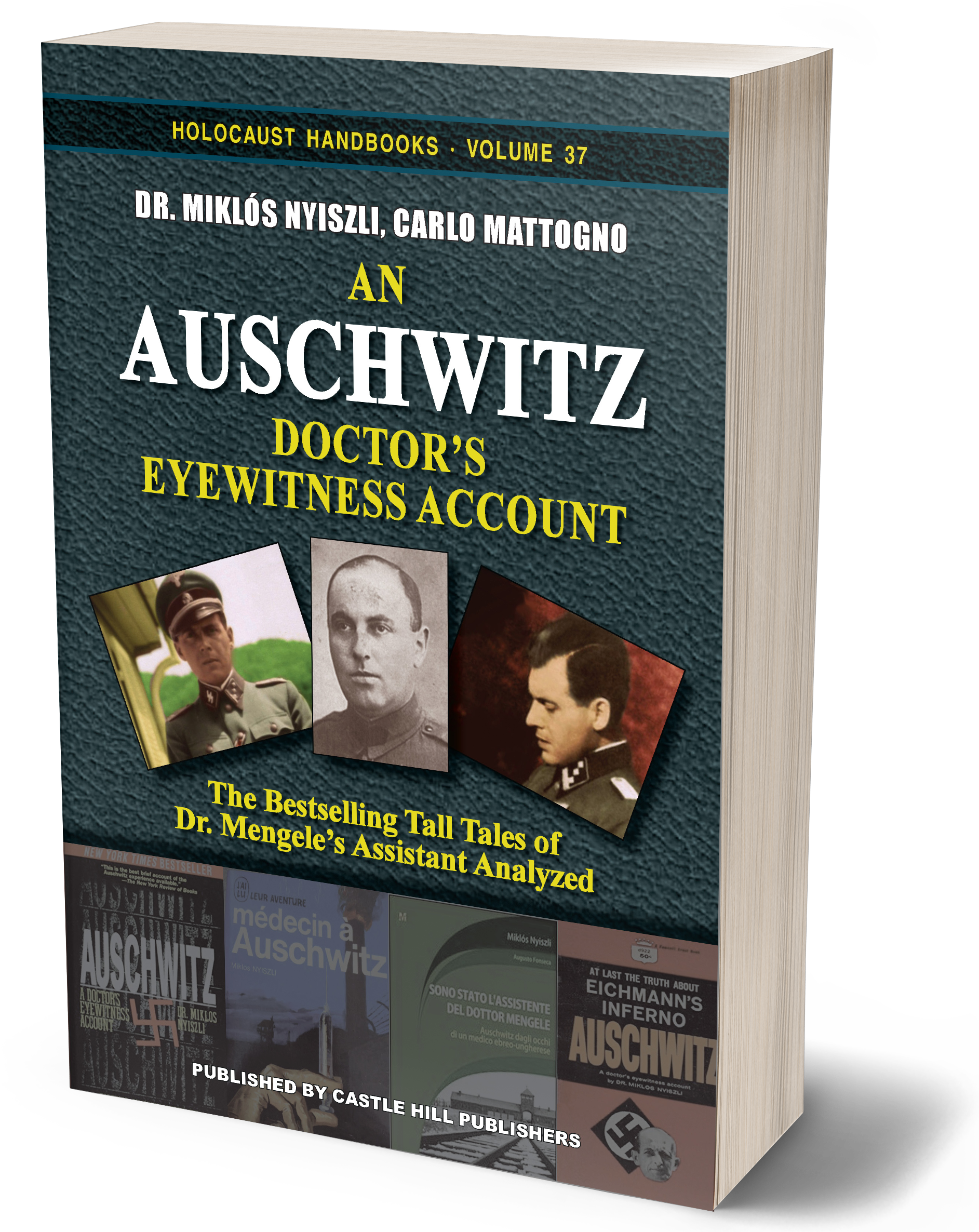 Carlo Mattogno, Miklos Nyiszli - Auschwitz A Doctor's Eyewitness Account Book Covers Clipart (1884x2409), Png Download