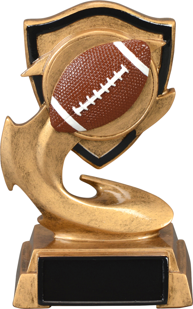 Football Resin Trophy Electric Flame Series P North - Trophy Clipart (639x1023), Png Download