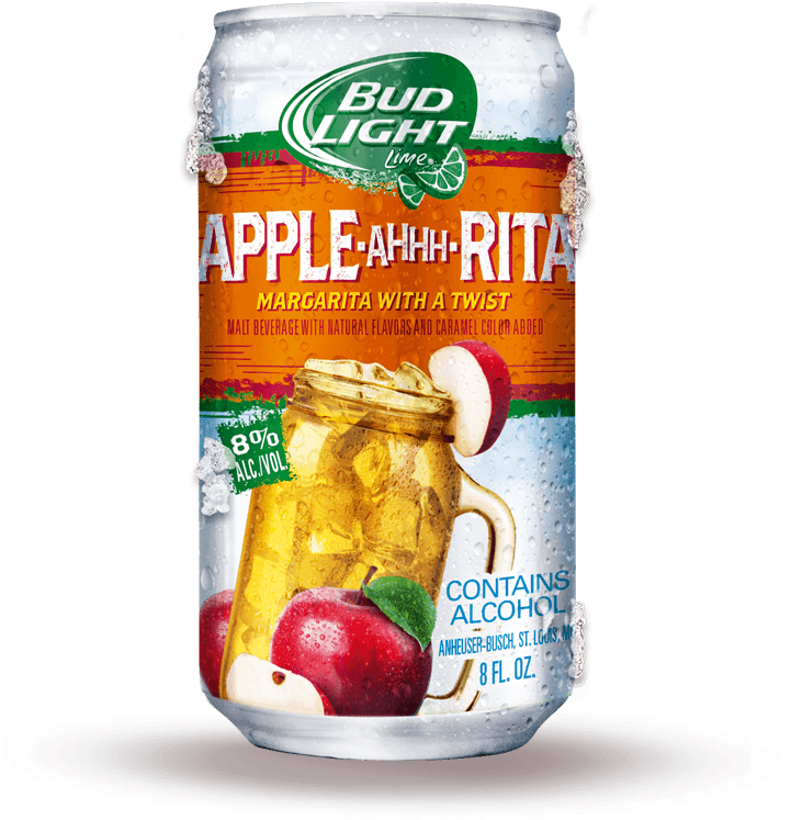 Bud Light Apple Ahhh Rita Image - Apple Bud Light Clipart (721x747), Png Download