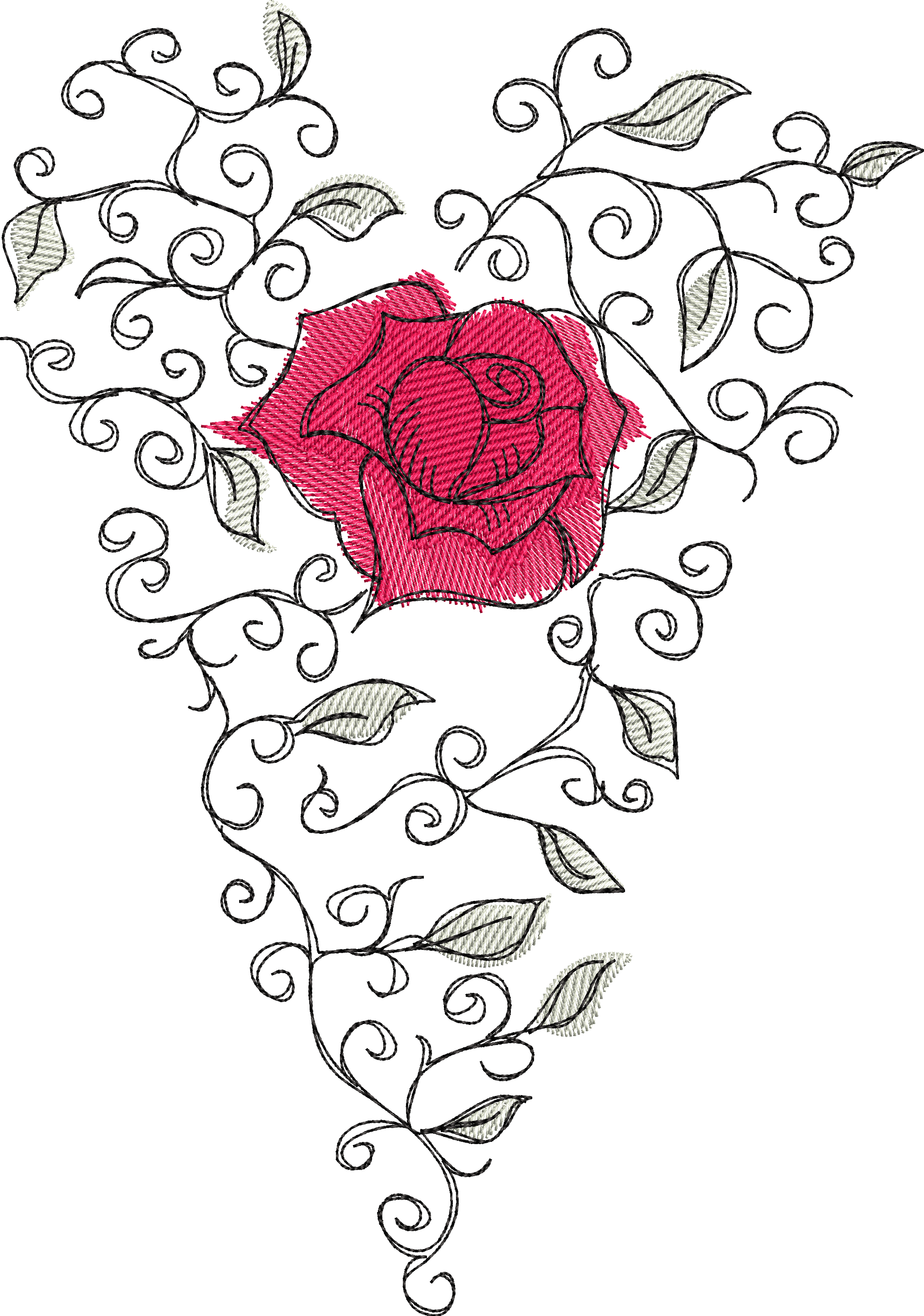 Hybrid Tea Rose Clipart (2071x2948), Png Download