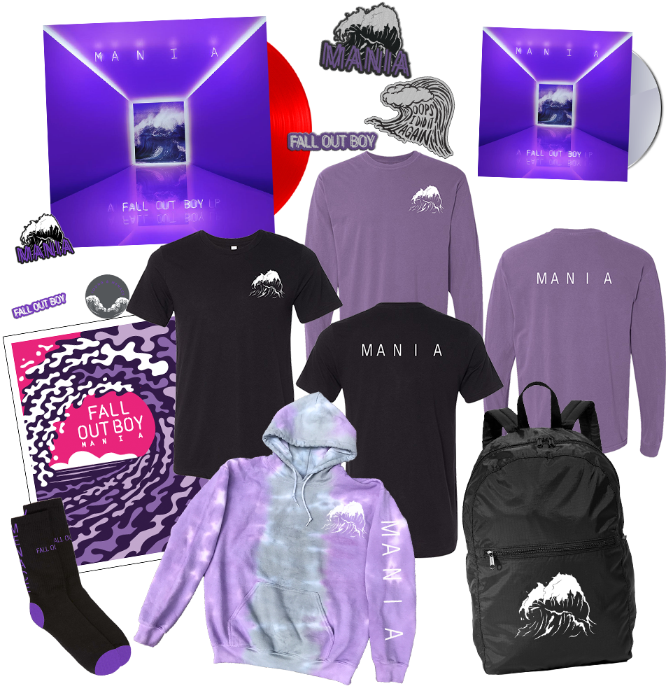 Fall Out Boy Mania Merch Clipart (1001x1001), Png Download