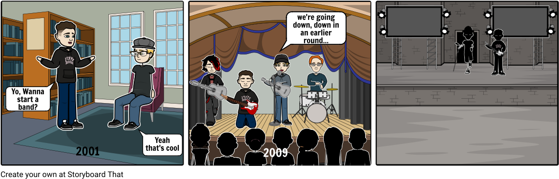 Fall Out Boy - Cartoon Clipart (1164x385), Png Download