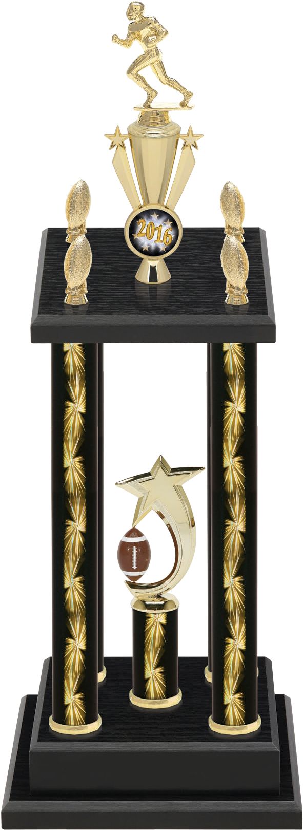 Football Trophy 31" , Png Download - Trophy Clipart (591x1616), Png Download