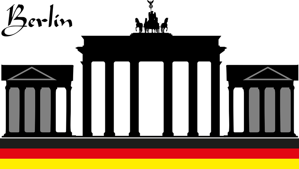 Brandenburg Gate Berlin Capital Landmark - Brandenburg Gate Clipart (960x542), Png Download