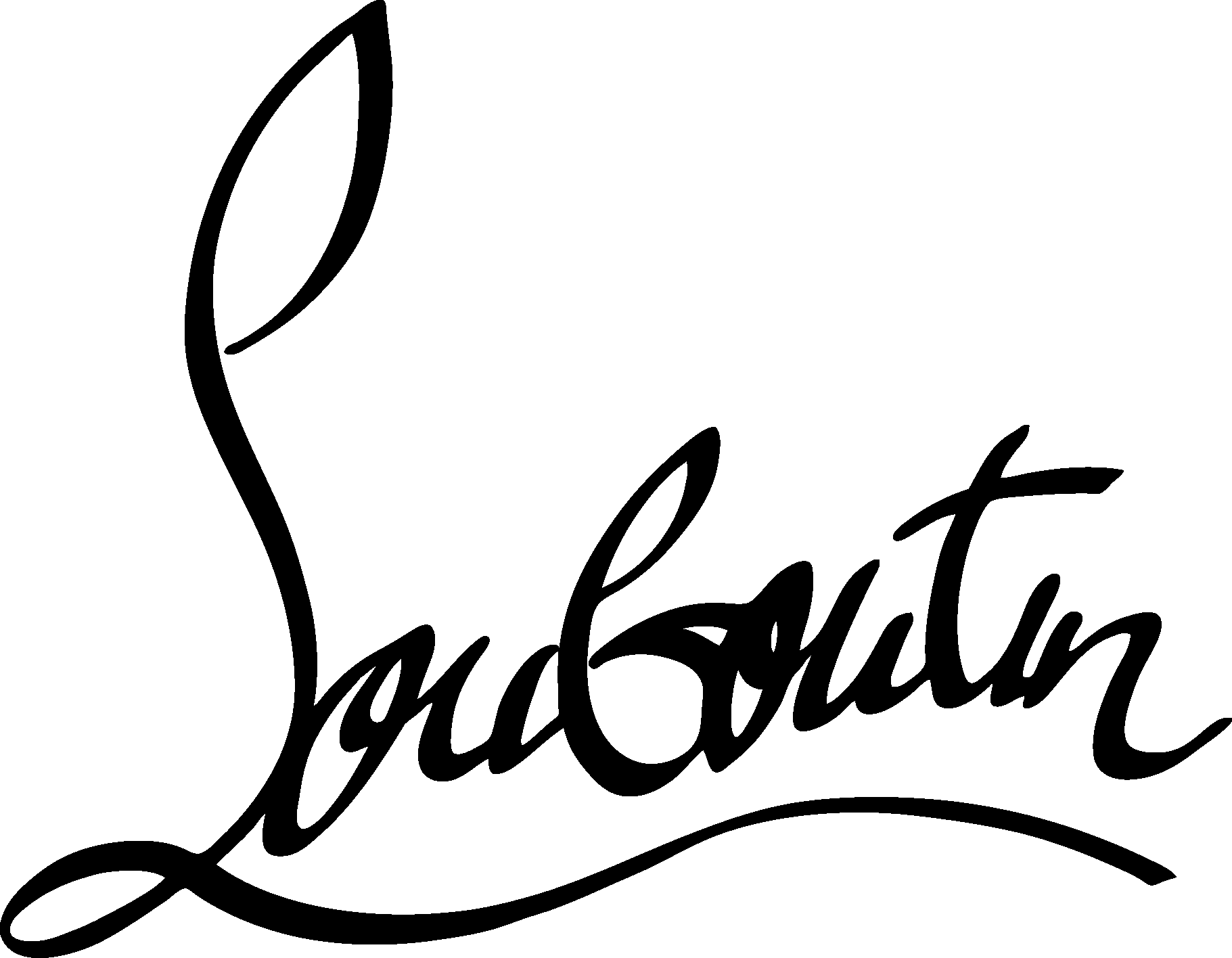 Christian Louboutin Logo - Christian Louboutin Shoes Logo Clipart (1821x1416), Png Download