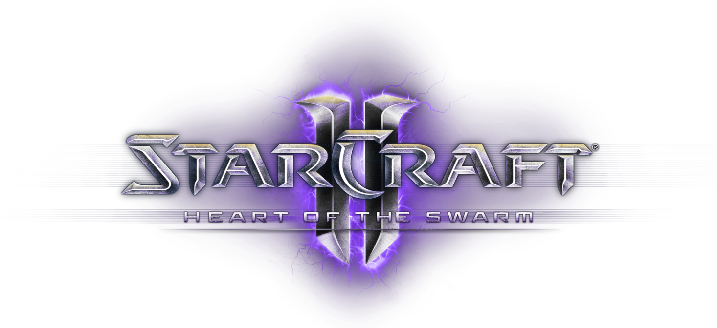 Heart Of The Swarm Logo - Starcraft 2 Heart Of The Swarm Logo Clipart (1466x672), Png Download