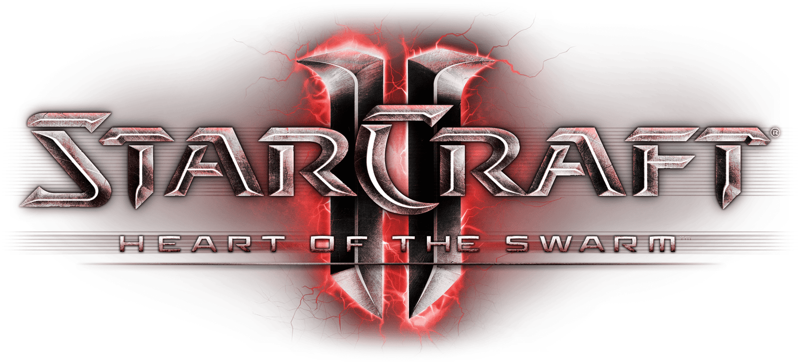 Sc2 Starcraft Ii Heart Of The Swarm Logo Png High Resolution - Starcraft 2 Wings Of Liberty Clipart (1600x726), Png Download