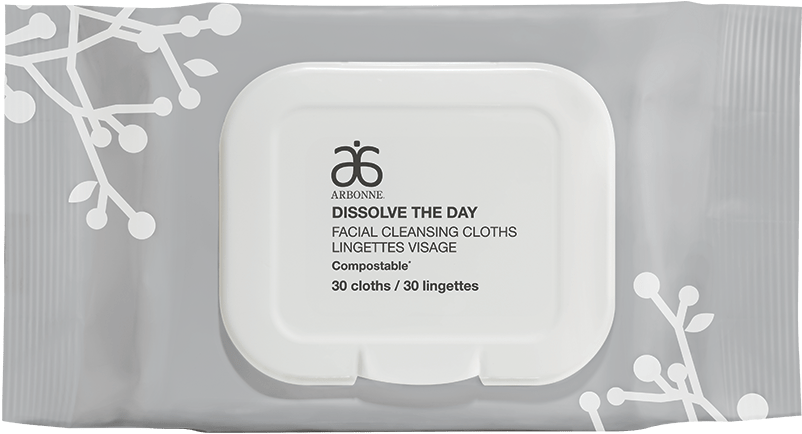 Free Gift Dissolve The Day Cleansing Cloths 6765 Arbonne - Arbonne Dissolve The Day Facial Cleansing Cloths Clipart (840x900), Png Download