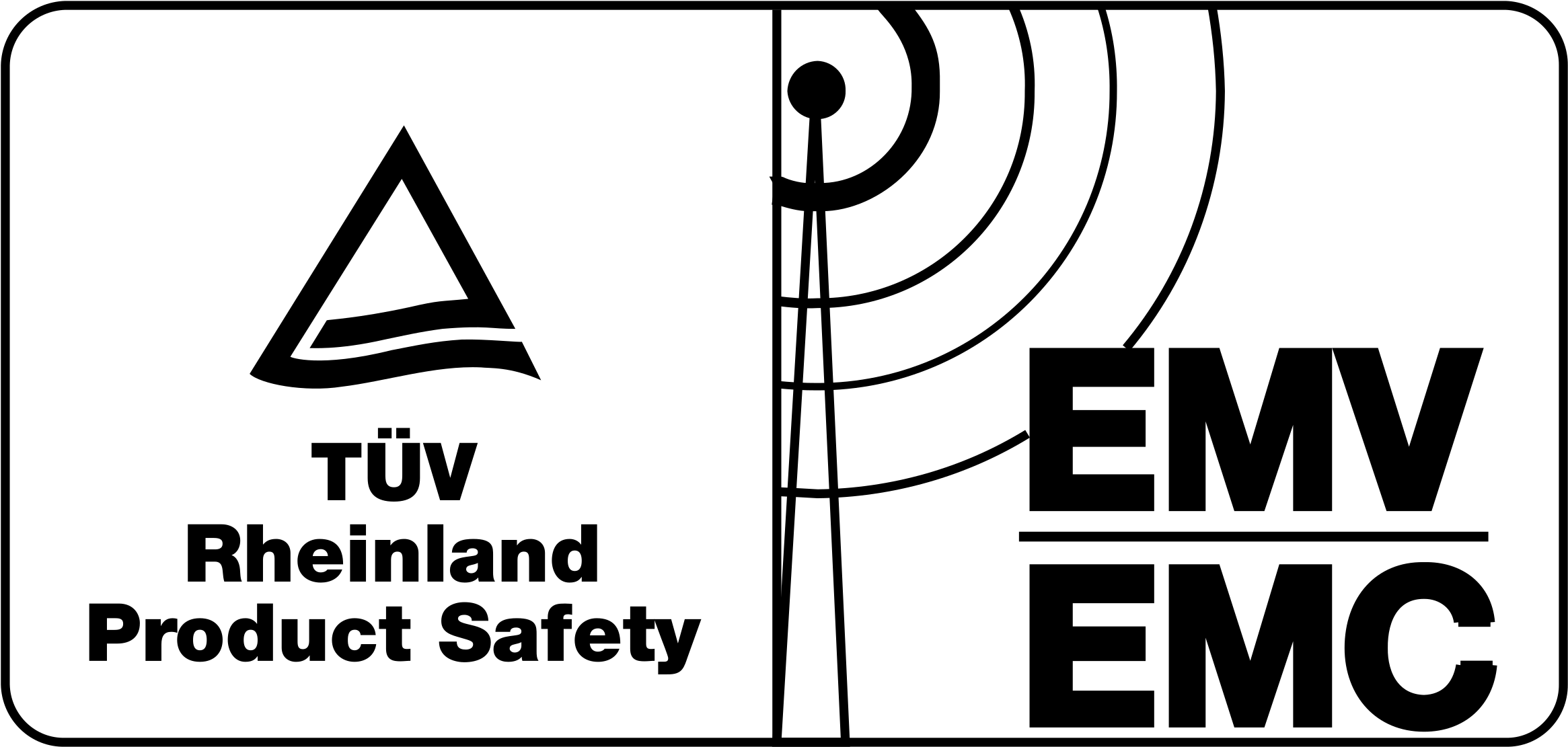 Tuv Emc Emv Logo Png Transparent - Emc Symbol Clipart (2400x2400), Png Download