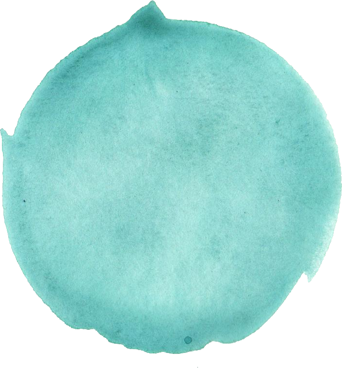 6 Turquoise Watercolor Circle - Circle Clipart (705x760), Png Download