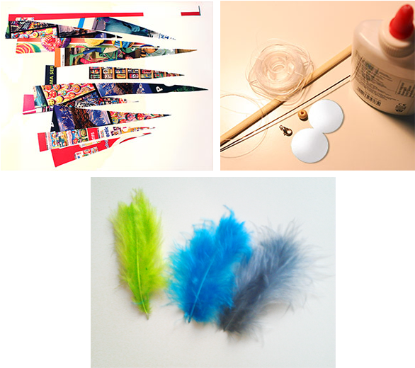 Indian Paper Beaded Necklace Craft For Kids - Collier D Indien Enfant Clipart (608x545), Png Download