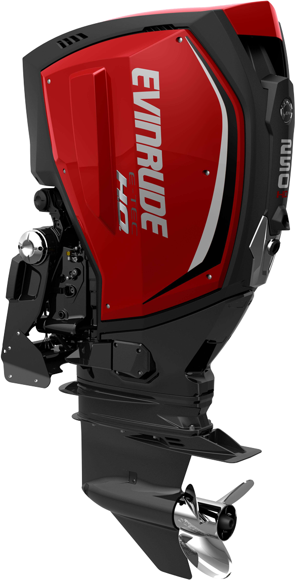 Burroughs Marine - Evinrude Etec 300 Clipart (650x1253), Png Download