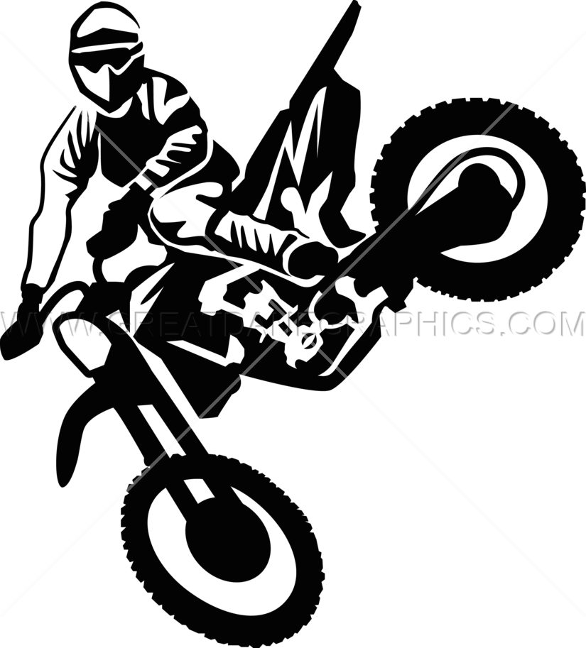 Vector Free Library Kick Production Ready Artwork For - Motocross Vector Png Clipart (825x913), Png Download