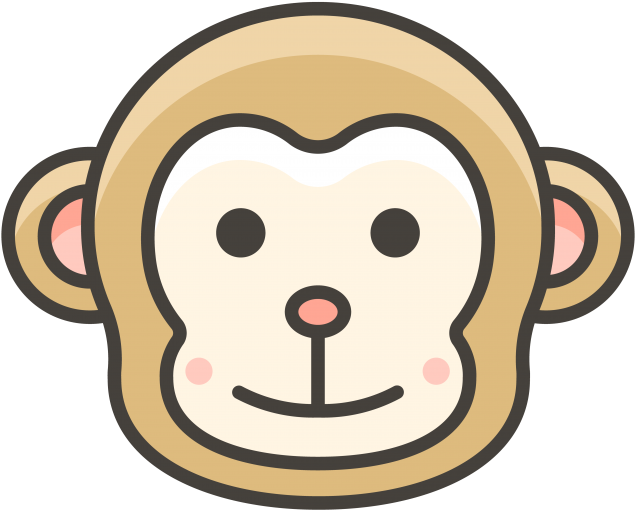 Monkey Face Emoji - Weltraum Bilder Zum Ausmalen Clipart (866x650), Png Download