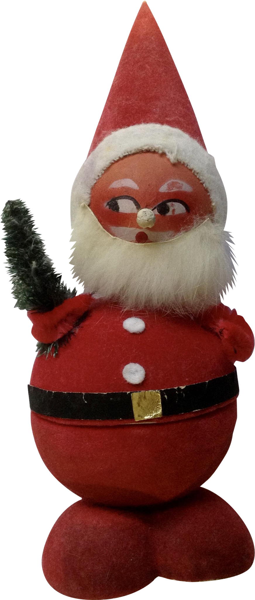 Vintage West Germany Paper Mache Santa Claus Bobble - Santa Claus Clipart (2048x2048), Png Download