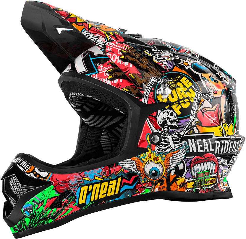 Motocross Helmet Sticker Bomb , Png Download - Sticker Bomb Motocross Helmet Clipart (832x811), Png Download