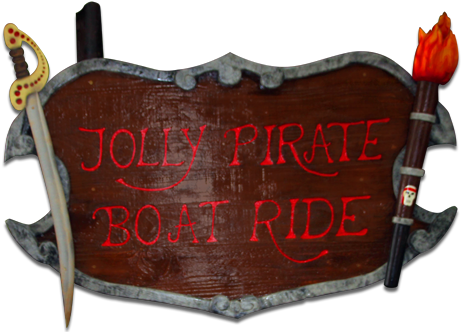Jolly Pirate Boat Ride - Tan Clipart (972x335), Png Download