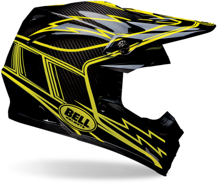 Bell Motocross Dirt Bike Helmet - Cool Moto Cross Helmets Clipart (741x649), Png Download