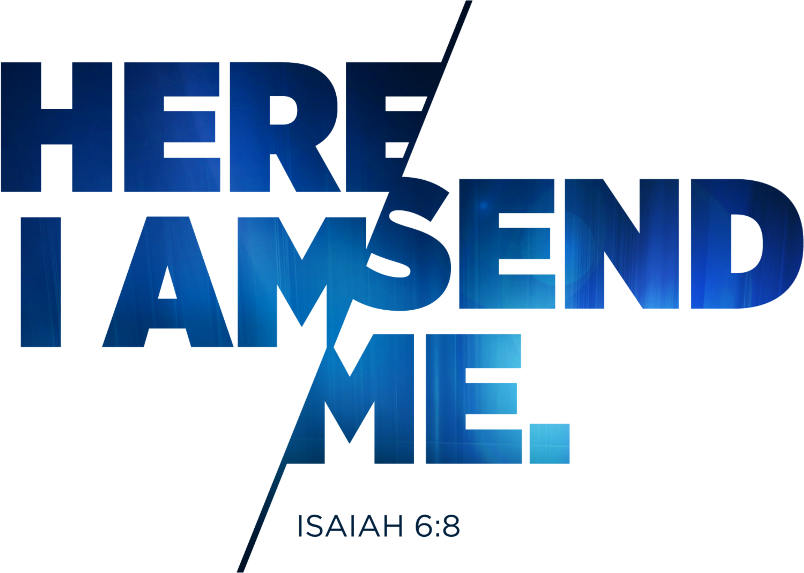 Annie - Isaiah 6 8 Shirt Design Clipart (2884x2028), Png Download