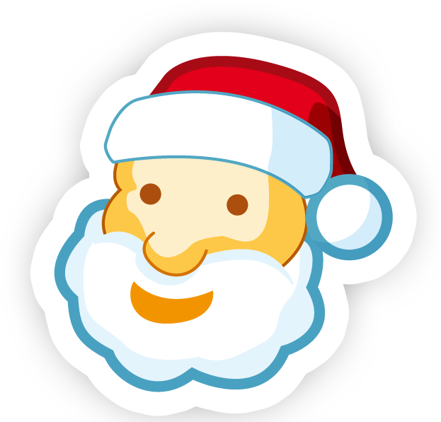 Santa Claus Advent Calendar Messages Sticker-4 - Illustration Clipart (640x640), Png Download