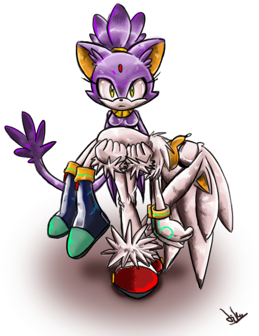 Blaze The Cat Images Silver Y Blaze Wallpaper And Background - Silvaze Clipart (550x700), Png Download