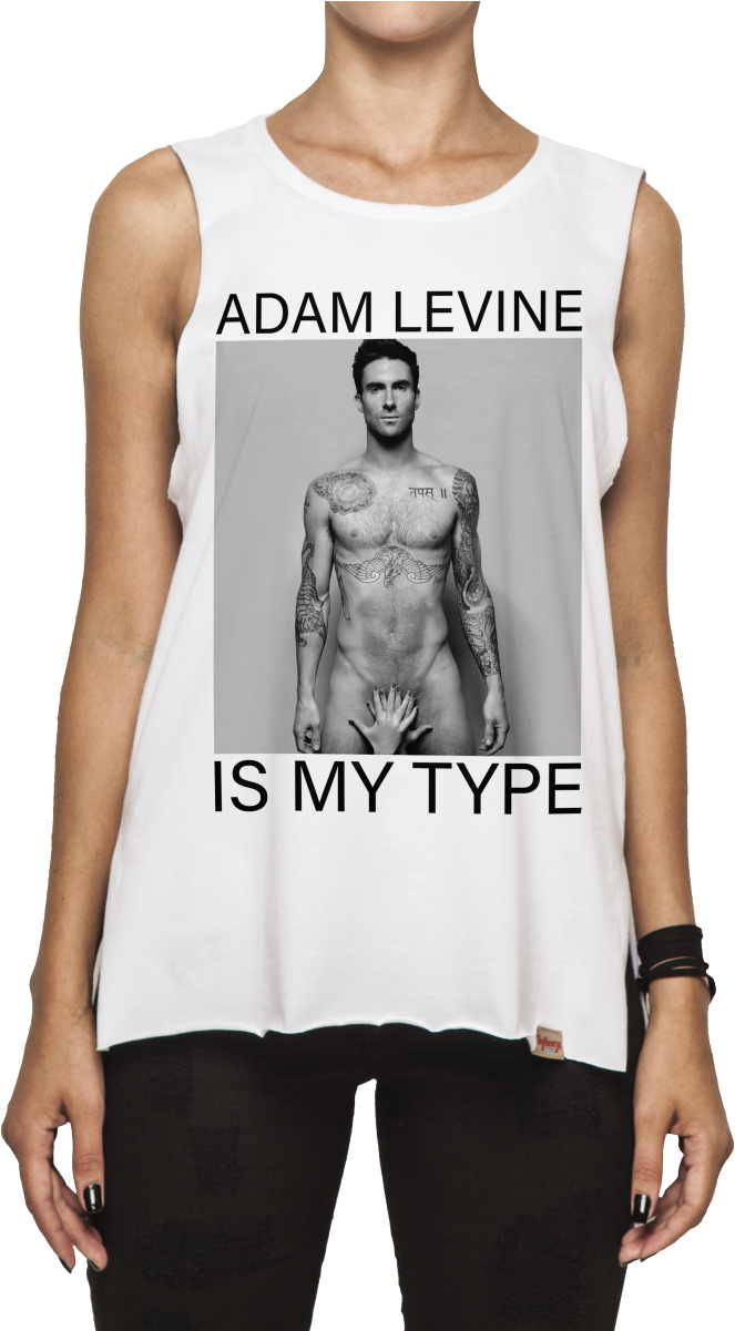 Adam Levine Autographed 11" X 14" No Clothes Pose Photograph - Adam Levine Clipart (663x1201), Png Download