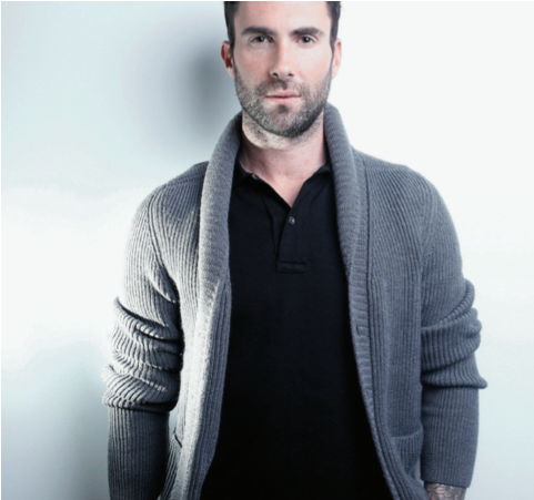 Adam Levine, Que Estampa A Capa Da Edição De Abril - Adam Levine Clipart (800x450), Png Download