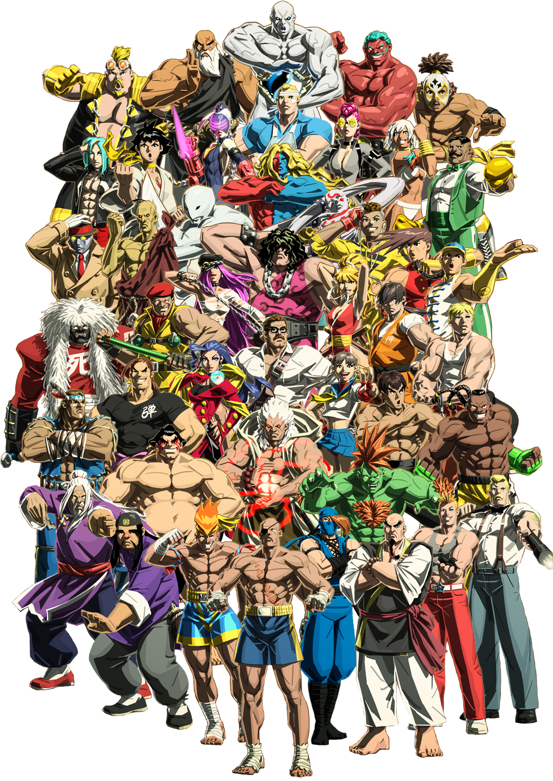 Now, With Twelve, It's Finally Complete - Street Fighter V Season 2 Characters Clipart (1115x1574), Png Download