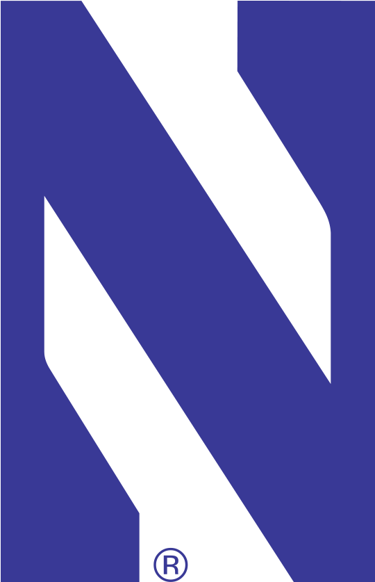 #3 Northwestern Wildcats Schedule - Northwestern College Football Logo Clipart (1000x1000), Png Download