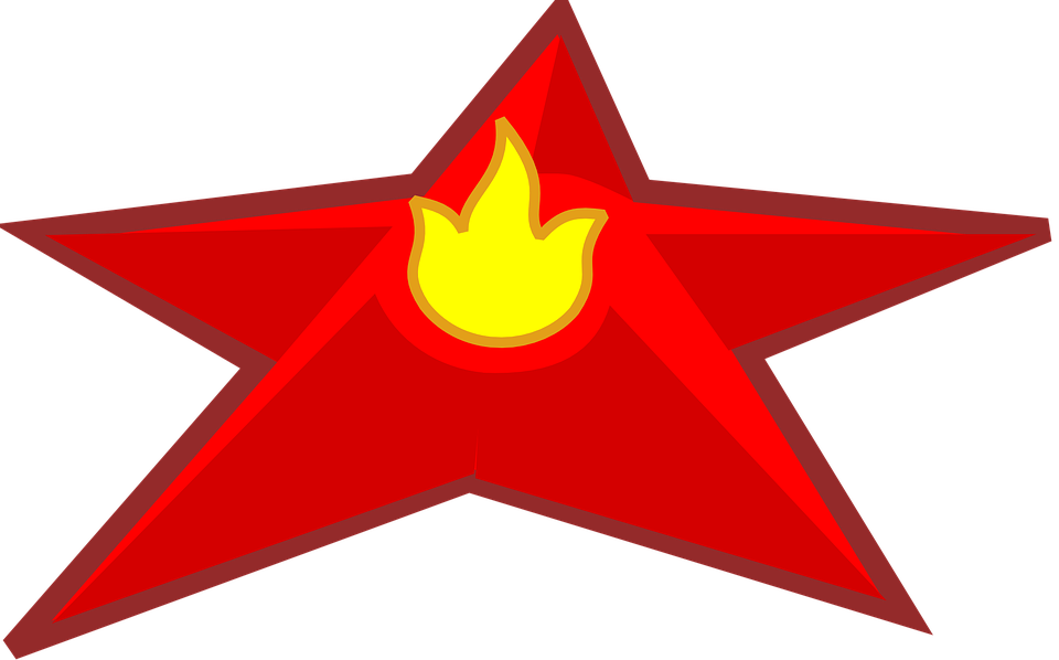 Star Fire Flame 3d Red - Bintang 3d Clipart (960x598), Png Download